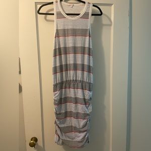 Sundry Ruched Side Racerback Tank Dress